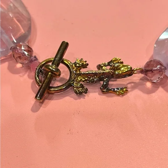 Large Natural Light Amethyst Necklace - Picture 5 of 5